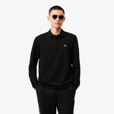 LACOSTE Polo Maniche Lunghe Nera
