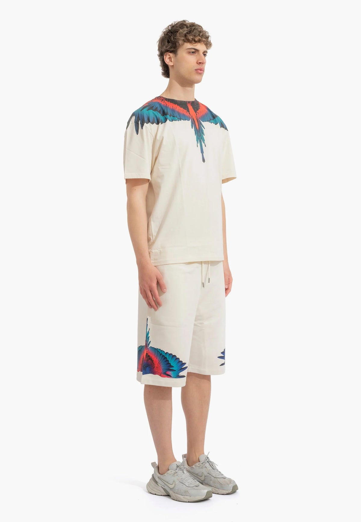 County of milan COUNTY OF MILAN Completino Marcelo Burlon T-Shirt e Pantaloncino Ali Rosse/Blu - foto 2 - Tommaseo Cloth