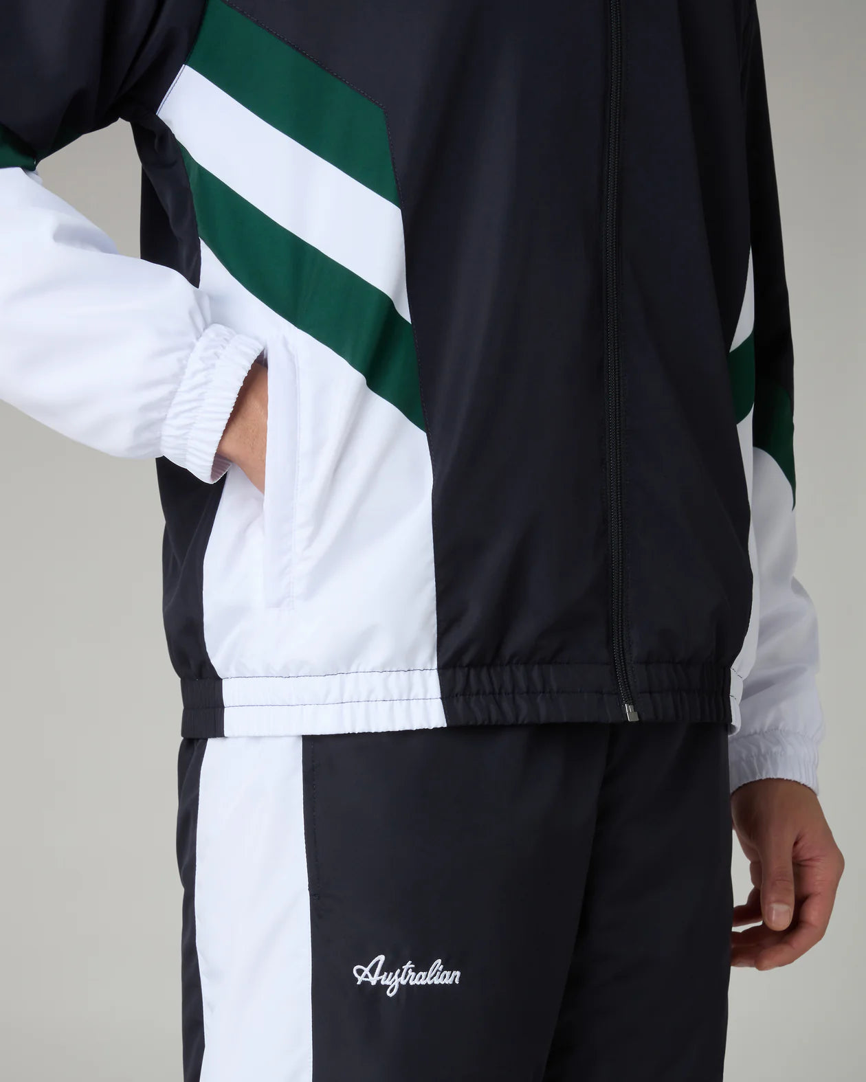 AUSTRALIAN Tuta Classic Tracksuit Leggera In Microfibra Blu/Verde/Bianca 25/26