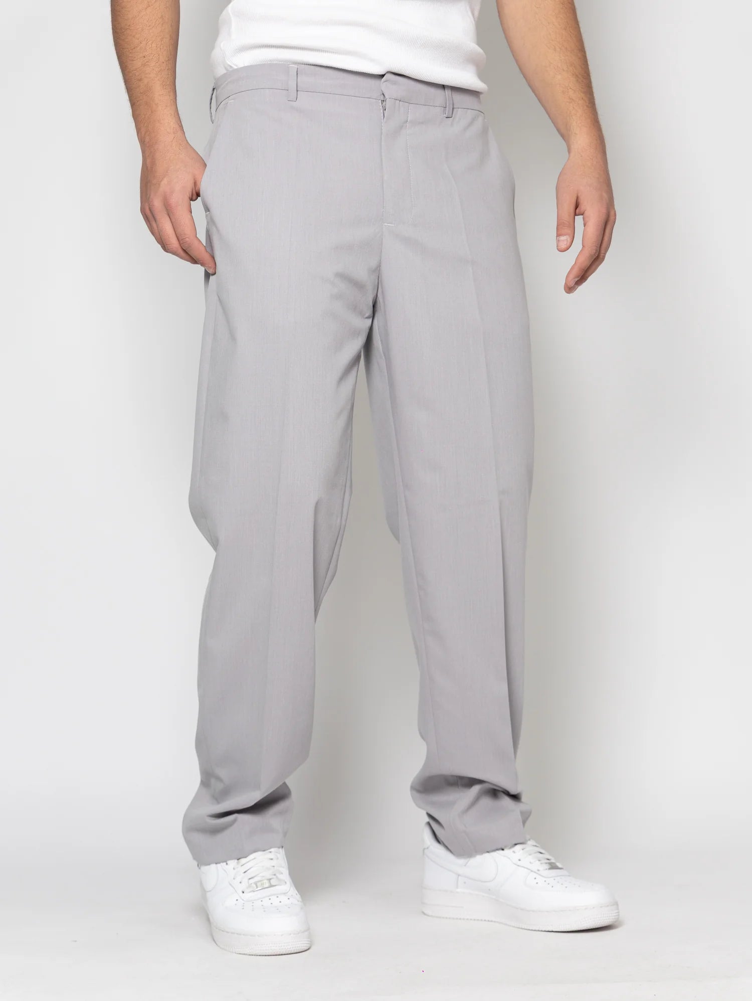 SOLDIER Pantalone Sartoriale Grigio Fondo Largo
