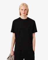 LACOSTE T-Shirt Con Ricamo Sulla Manica Nero