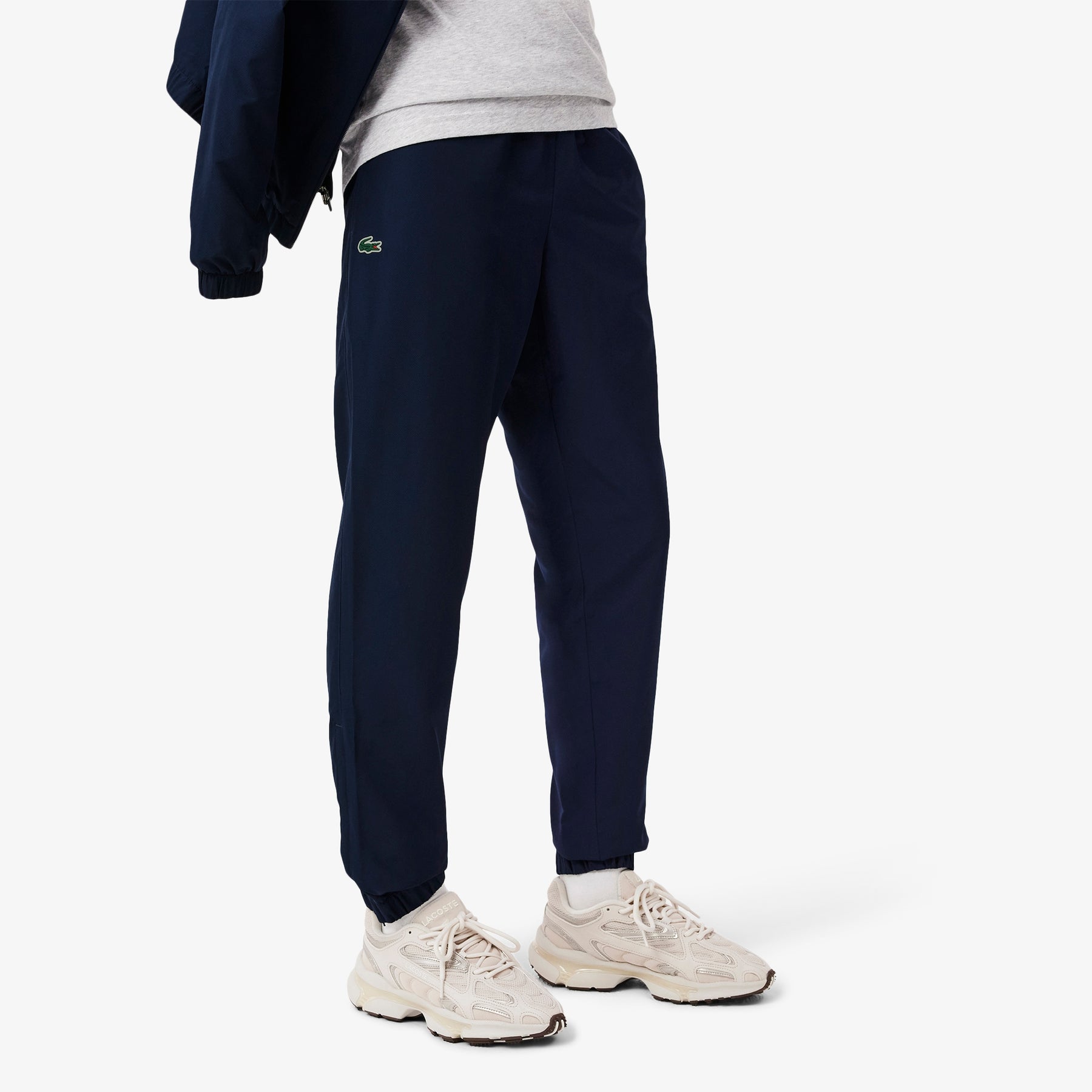 LACOSTE Tuta Leggera In Microfibra Con Zip e Cappuccio Blu