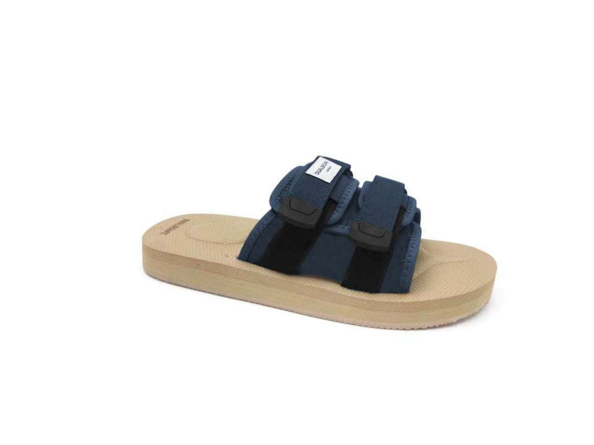 Dualscape DUALSCAPE Ciabatta Con Doppia Fascia Regolabile Beige/Blu - ciabatte - Tommaseo Clothing