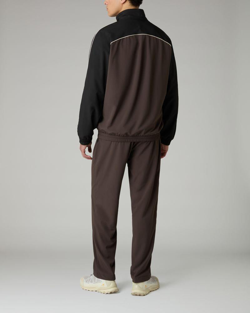 AUSTRALIAN Tuta Icon Slam TrackSuit Leggera In Microfibra Con Zip Caffe