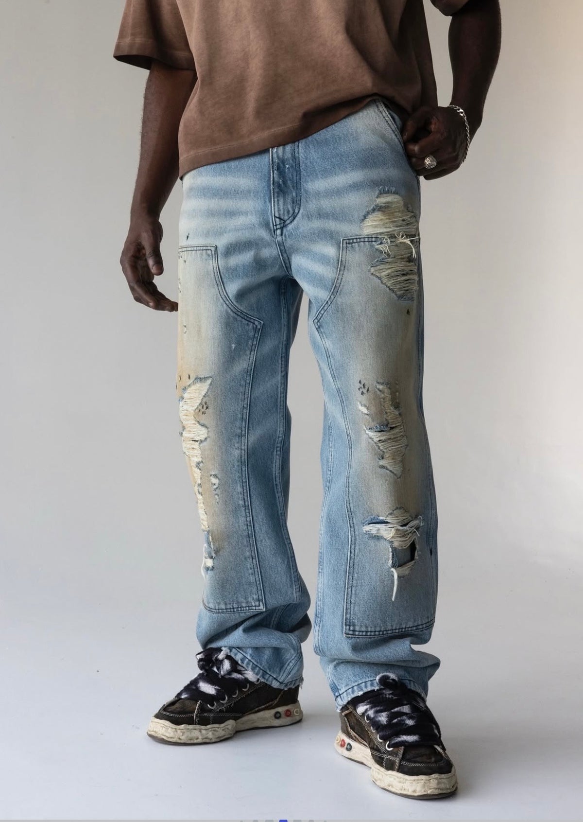 BLACK ISLAND BLACK ISLAND Jeans Baggy Sabbiato - Jeans - Tommaseo Clothing