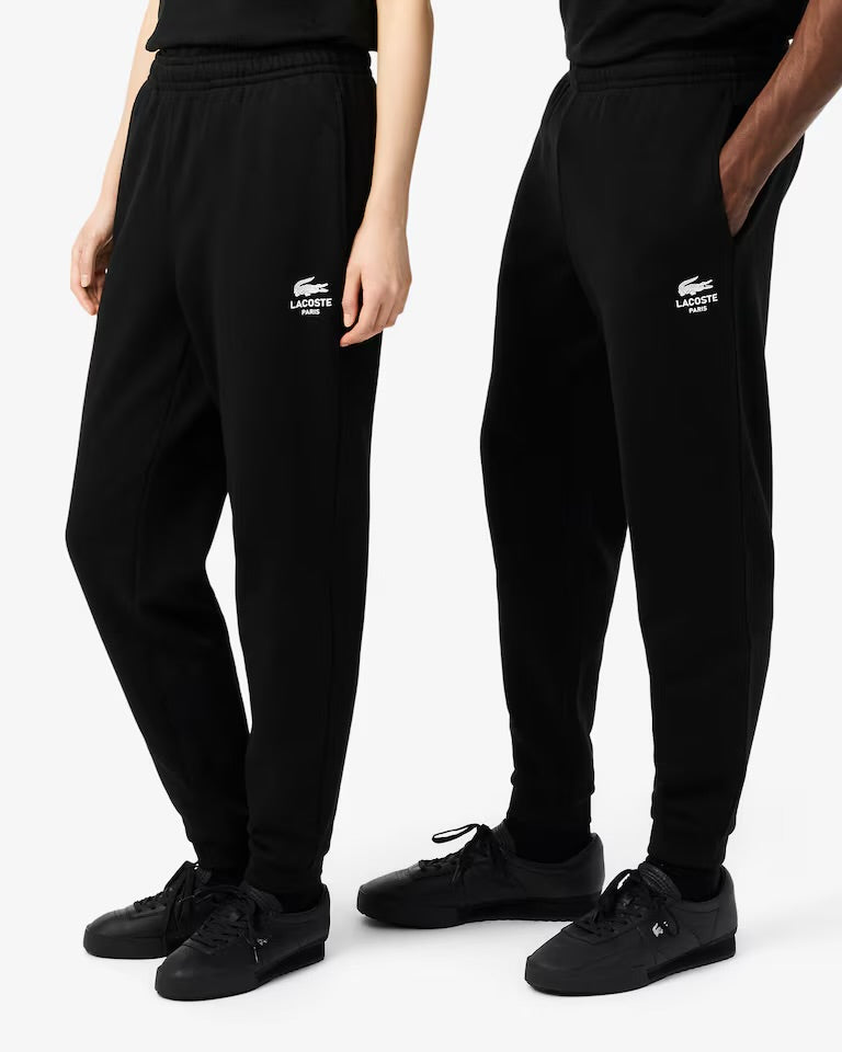 LACOSTE Tuta In Cotone Paris Logo Dietro Con Cappuccio Nero