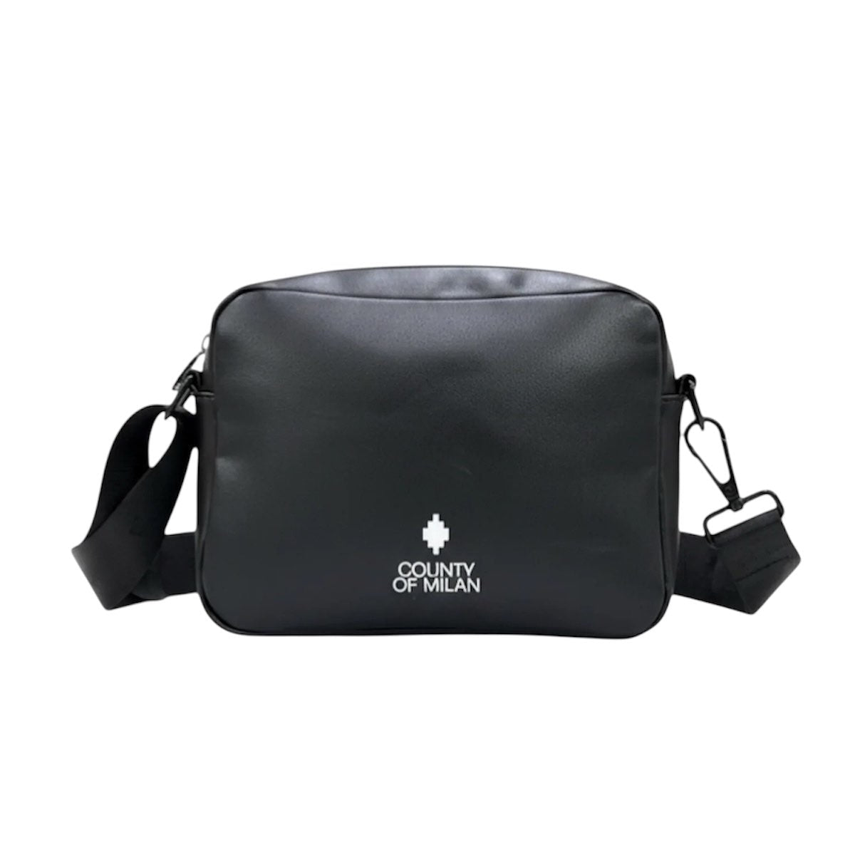 County of milan COUNTY OF MILAN MARCELO BURLON Tracolla in Ecopelle Basic Nero - Accessori - Tommaseo Clothing