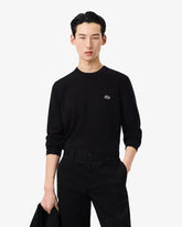 LACOSTE Maglioncino Basic In Cotone Nero