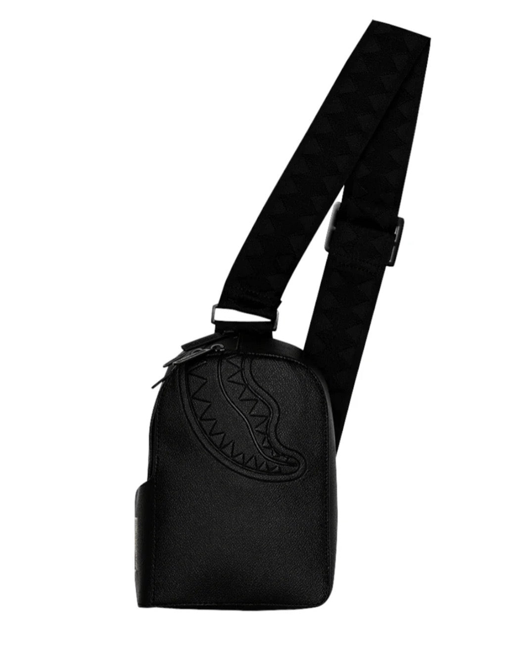 SPRAYGROUND Tracolla In Pelle Gold Brick Luxe Nera