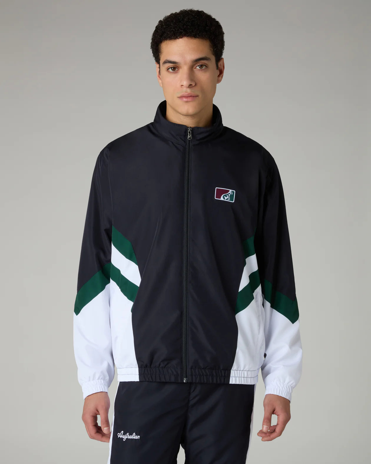AUSTRALIAN Tuta Classic Tracksuit Leggera In Microfibra Blu/Verde/Bianca 25/26