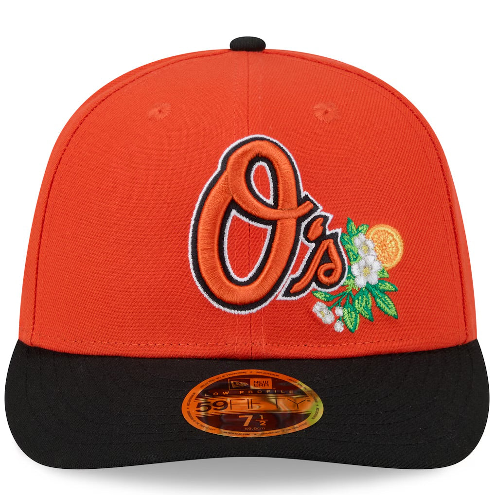 New Era NEW ERA Cappello Con Visiera Pre-Curved 59Fifty Fitted Baltimore Orioles Arancione/Nero Con Dettagli Ricamati - foto
