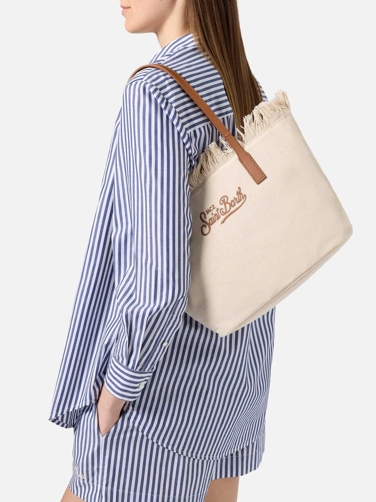 Saint Barth Saint Barth City Bag Mid Frange - foto 2 - Tommaseo Clothing