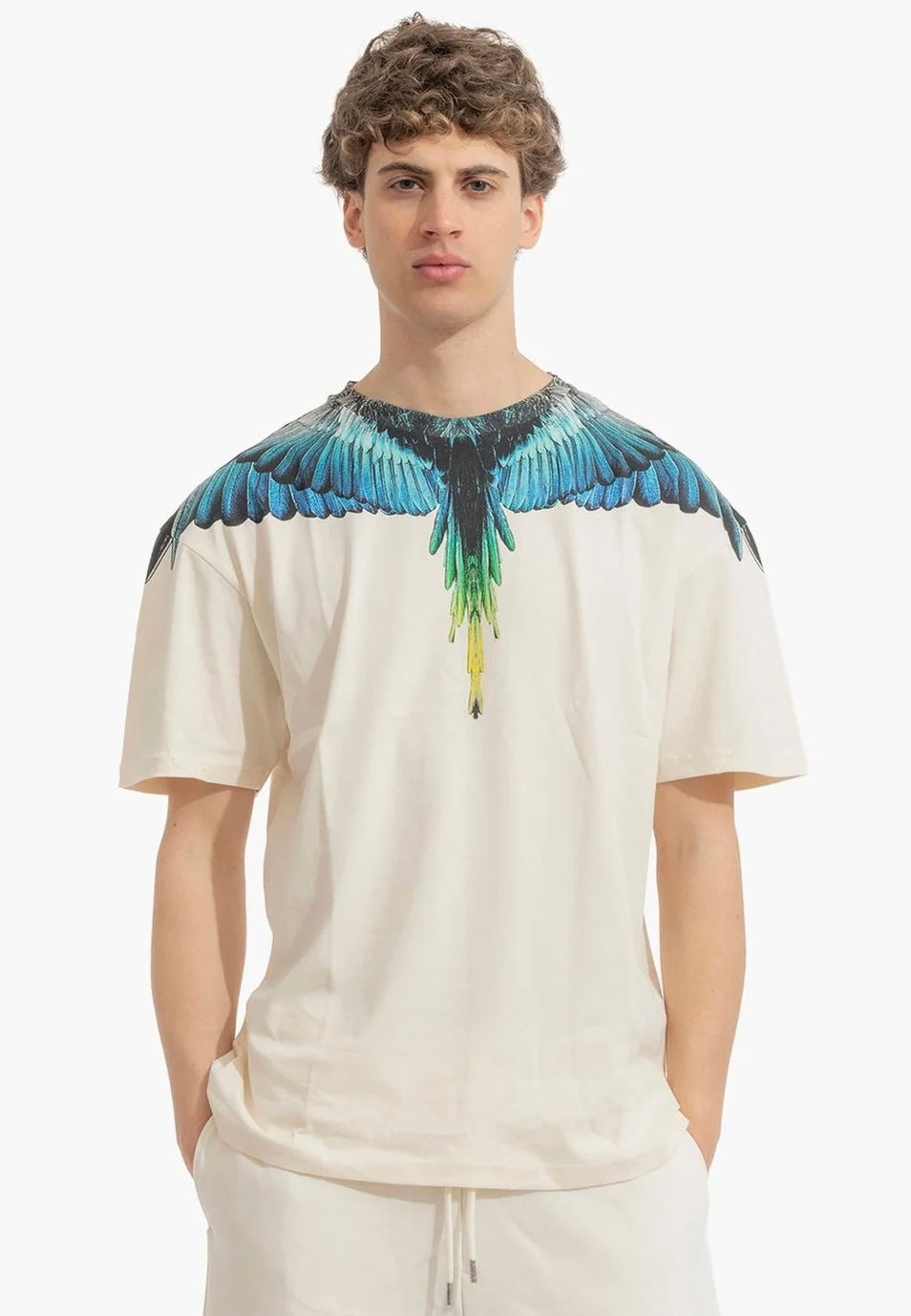 County of milan COUNTY OF MILAN T-Shirt Marcelo Burlon Ali Blu - T-SHIRT - Tommaseo Clothing