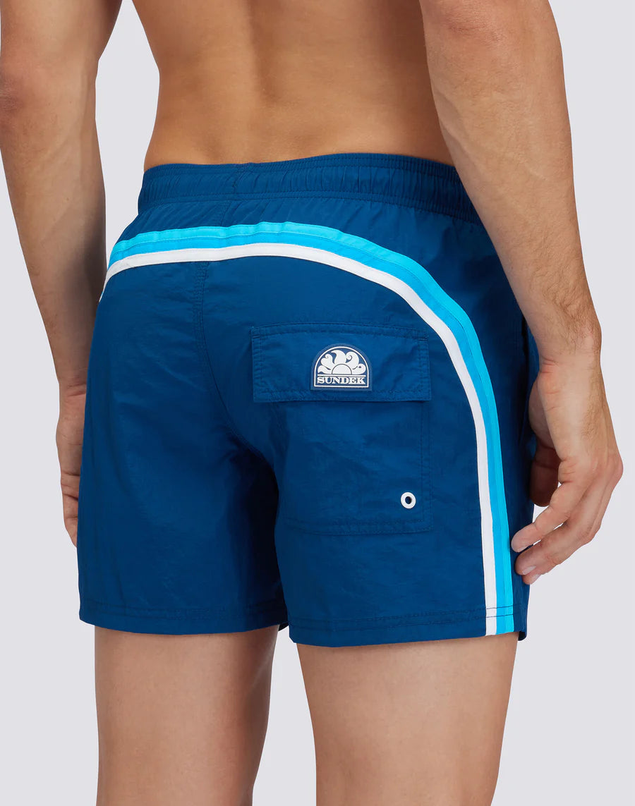 SUNDEK Costume Retro Arcobaleno Uomo Blu