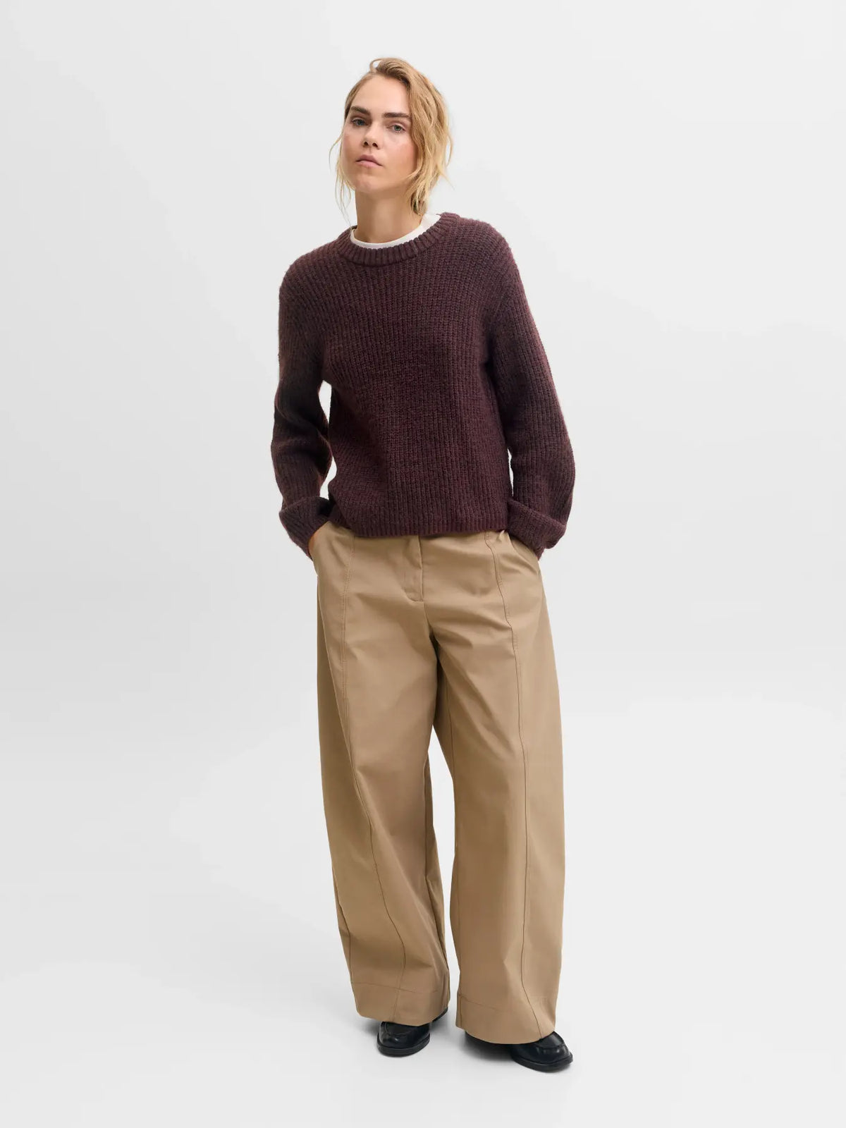 JJXX JXGLOBAL Maglioncino Prugna donna AW26