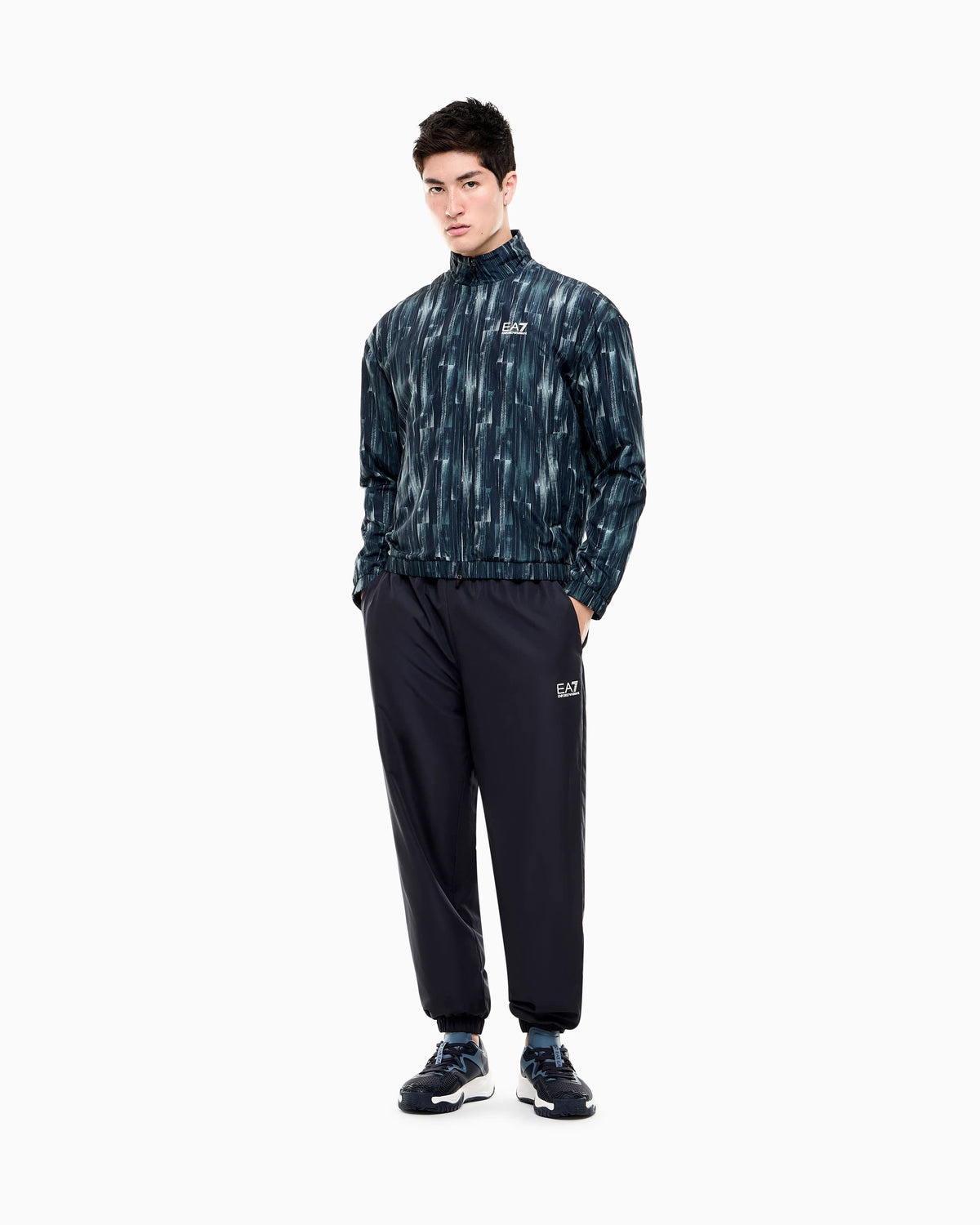 EMPORIO ARMANI Tuta Completa Con Zip Senza Cappuccio Blu/Verde