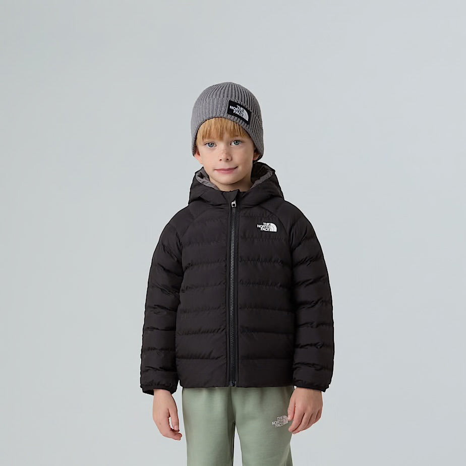 NORTH FACE Giubbotto Bambino Invernale Reversibile Nero/Grigio
