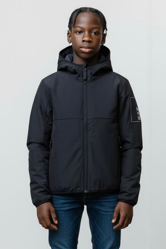 EMPORIO ARMANI Giubbotto Bambino Invernale Con Pile Nero