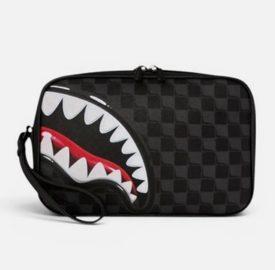 SPRAYGROUND Pochette Brick Dripping Sharks in Paris Nero