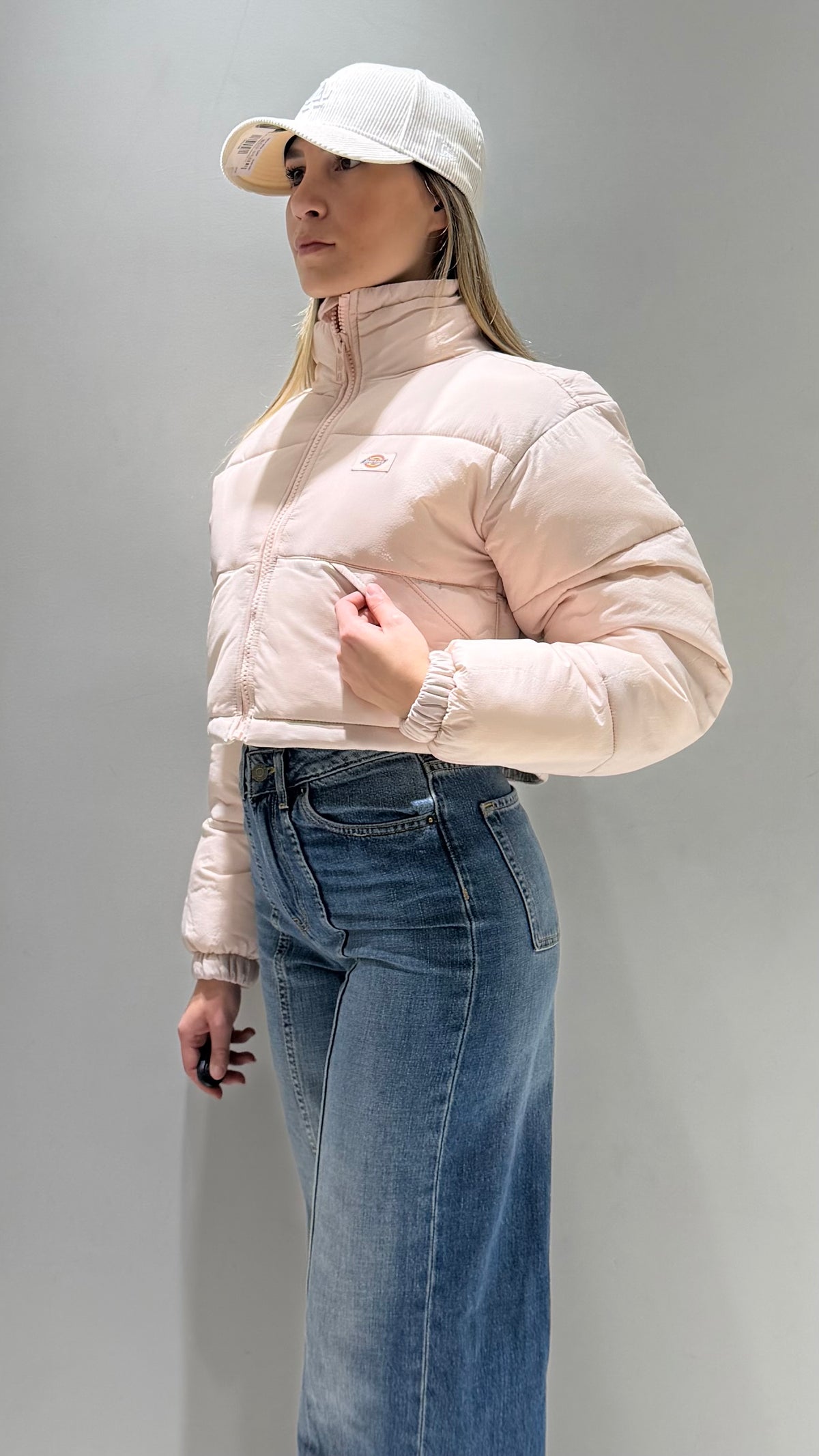 Giubbotto Dickies Donna Cropped Rosa