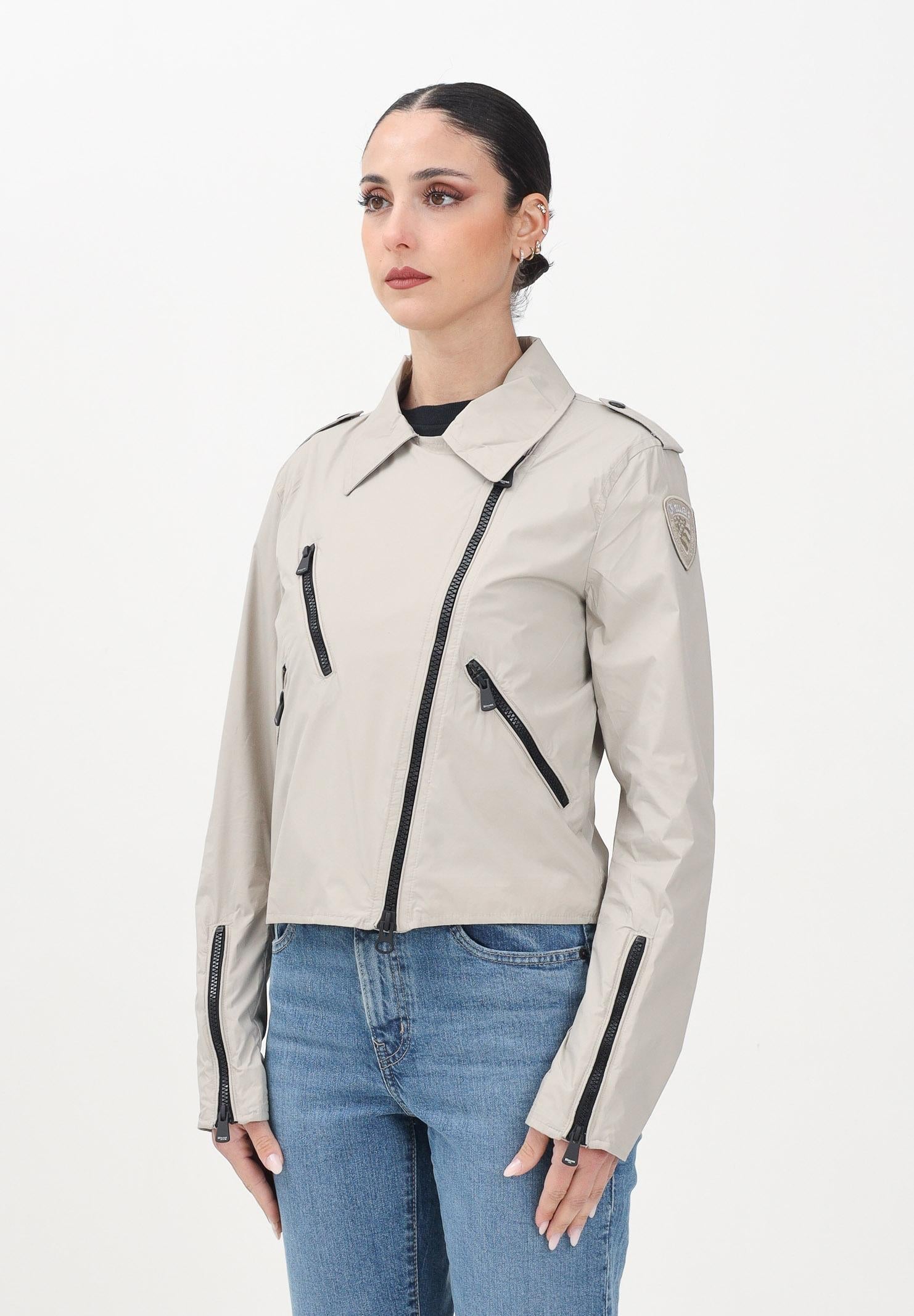 BLAUER Antivento Donna Corto modello Chiodo Grigio