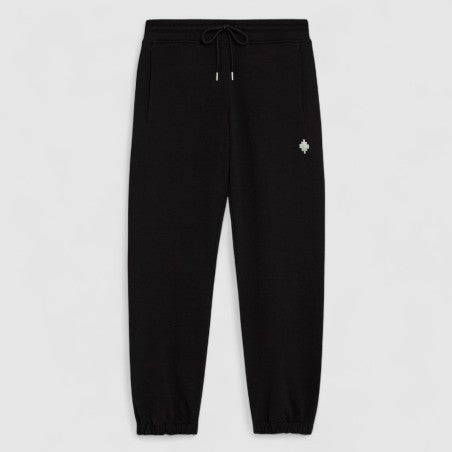 County of milan COUNTY OF MILAN Pantalone Con Logo Ricamato Nero - Abbigliamento - Tommaseo Clothing