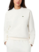 LACOSTE Felpa Girocollo Donna Bianca