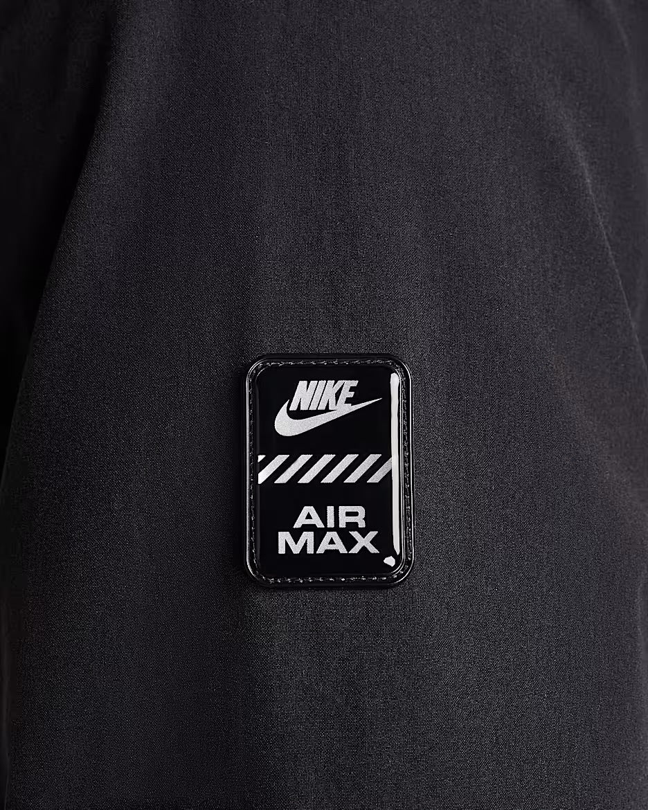 NIKE Tuta TN Leggera Acetata Con Zip Tutta Nera
