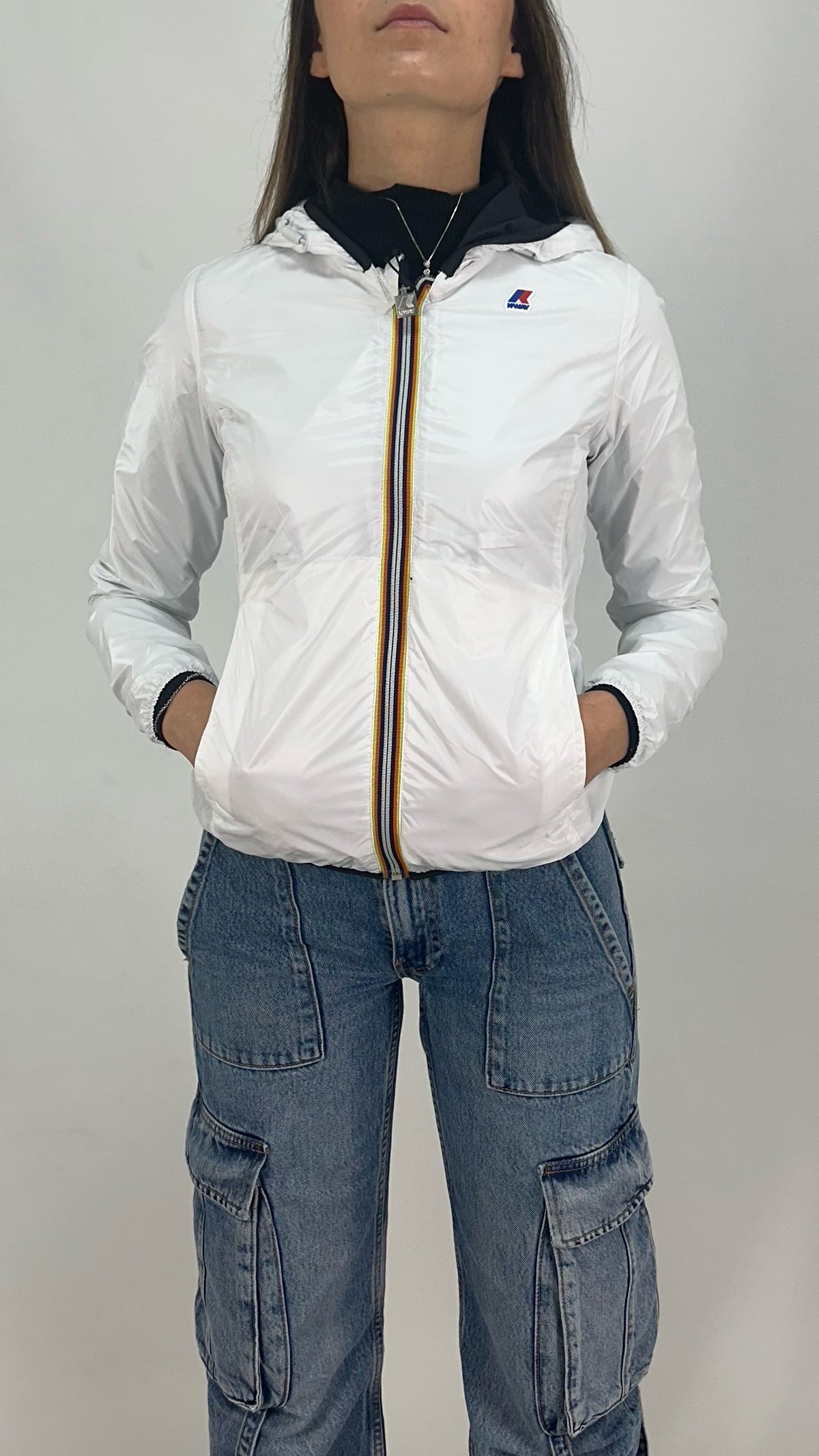 K-WAY Antivento Lyly Plus.2 Double Donna Bianco/Nero