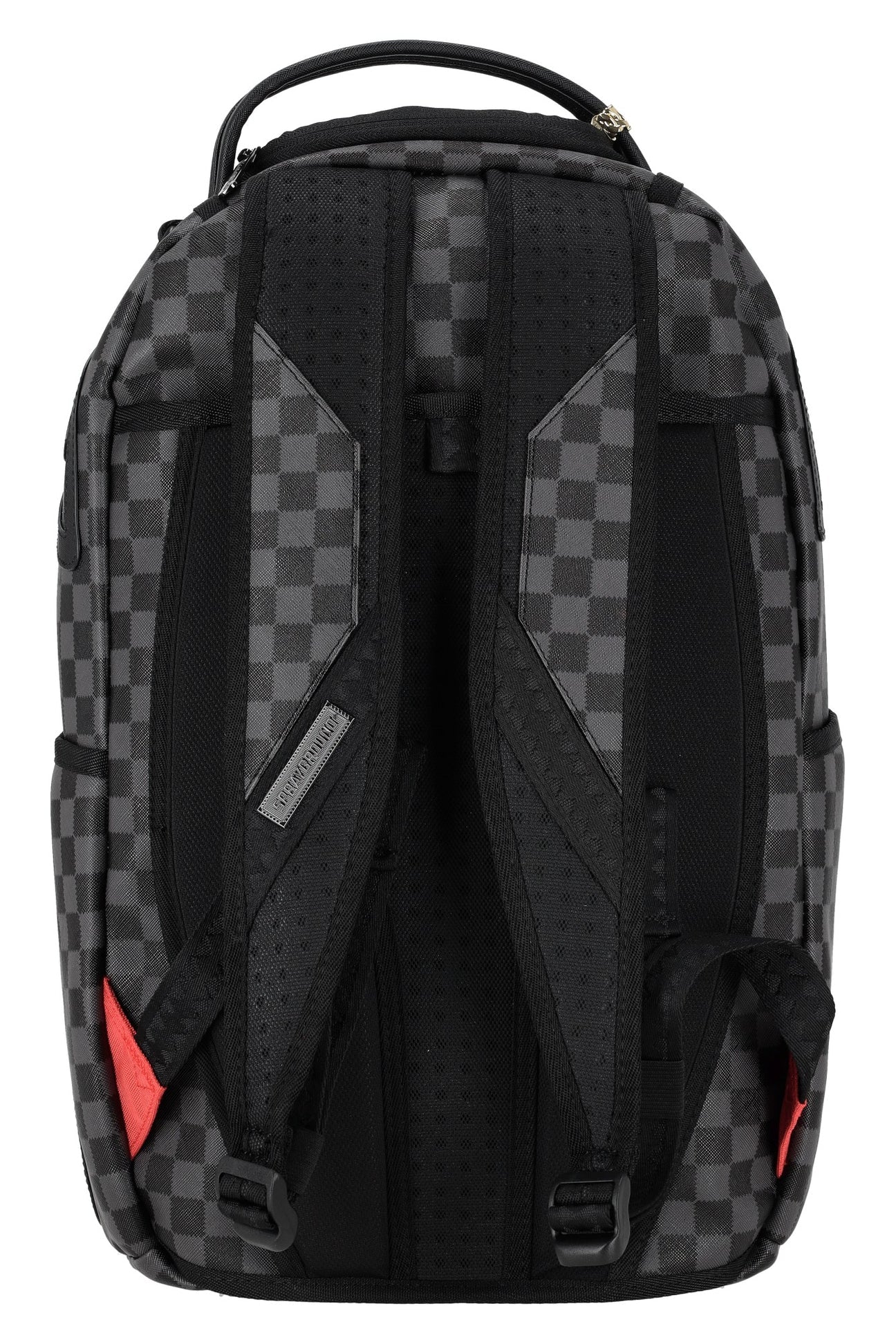 SPRAYGROUND Zaino In Pelle Henny Black Checkered Sharkmouth Nero