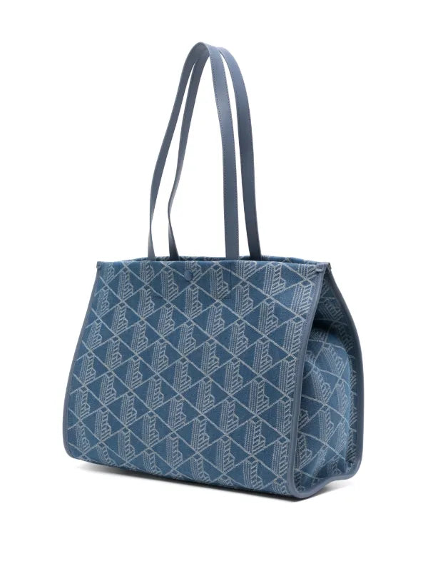 LACOSTE Borsa Monogram In Denim
