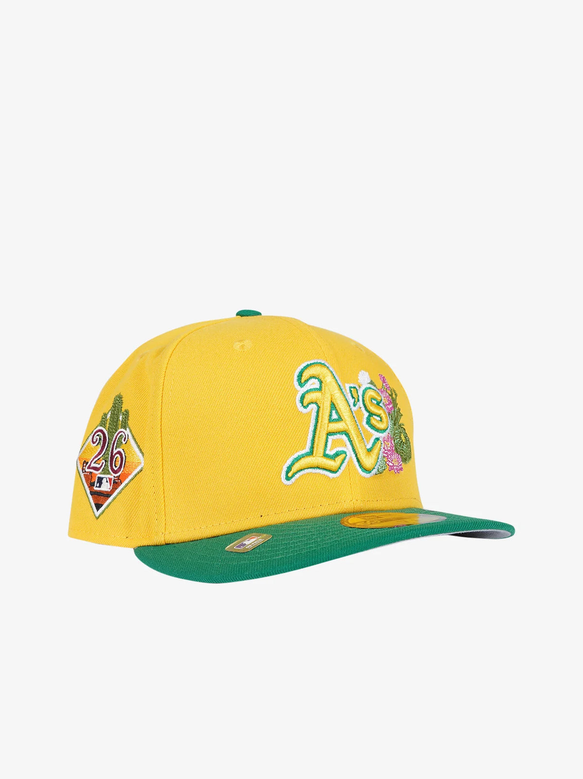 New Era NEW ERA Cappello Con Visiera Pre-Curved 59Fifty Oakland Athletics Giallo/Verde Con Dettagli Ricamati - Cappello - Tom