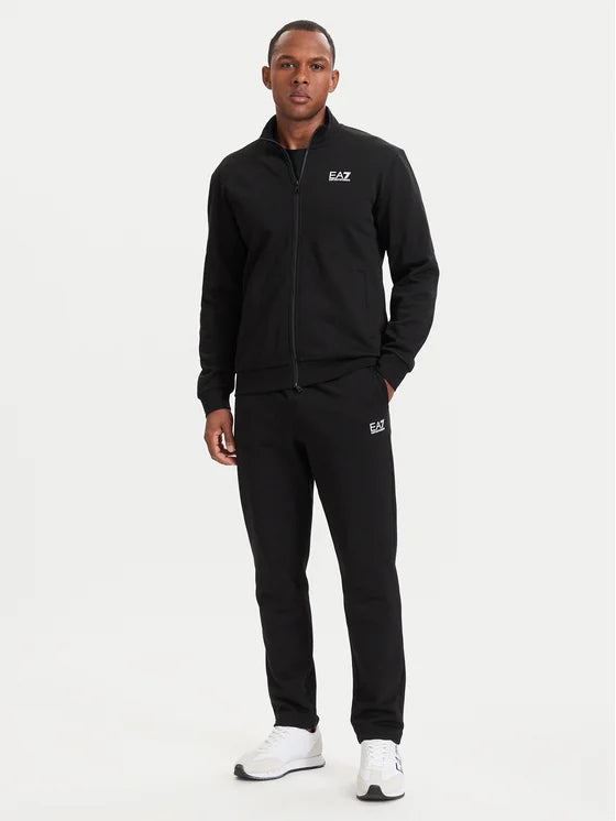 EMPORIO ARMANI Tuta Completa Con Zip Senza Cappuccio Nero/Bianco