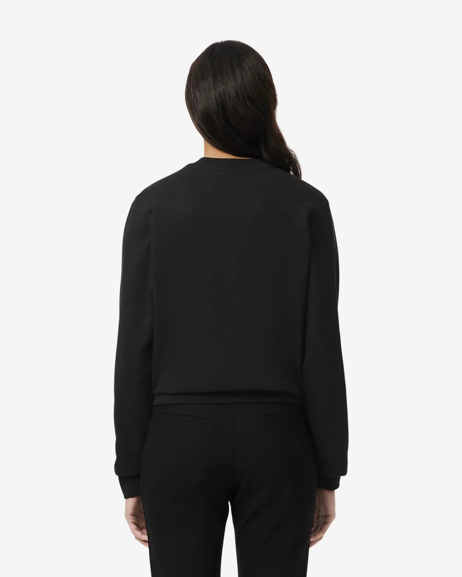 LACOSTE Felpa Girocollo Donna Nera