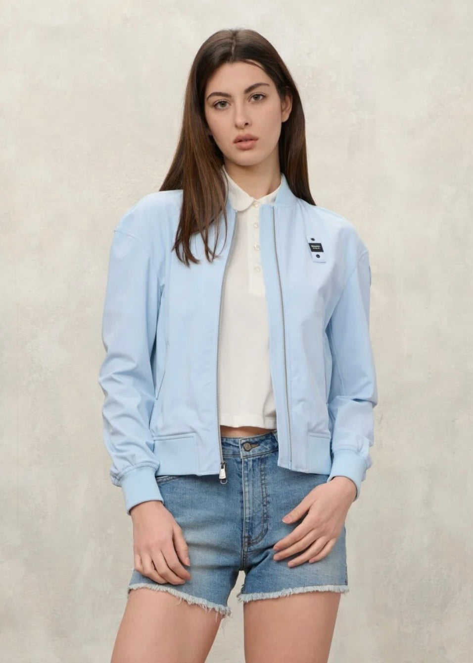Blauer BLAUER Devine Antivento Donna In Nylon Senza Cappuccio Azzurro - foto 2 - Tommaseo Clothing