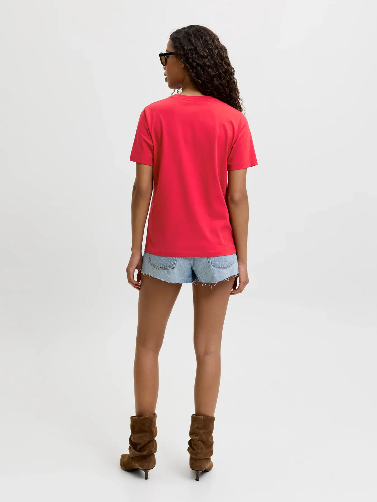 JJXX JJXX Jxanna T-Shirt Basic Rossa Donna - foto 2 - Tommaseo Clothing