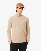 LACOSTE Maglioncino Basic In Cotone Beige