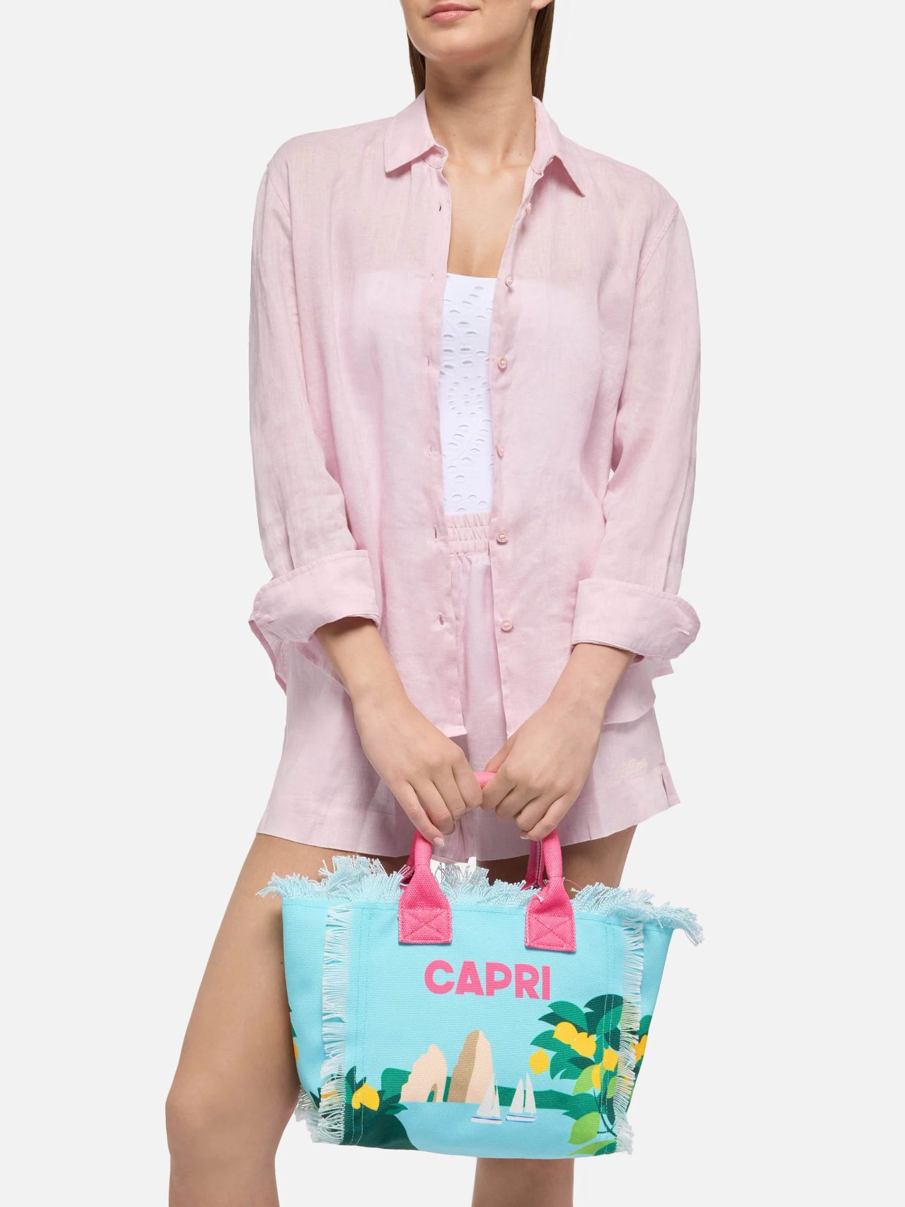 SAINT BARTH Borsa a Mano Colette Capri Turchese