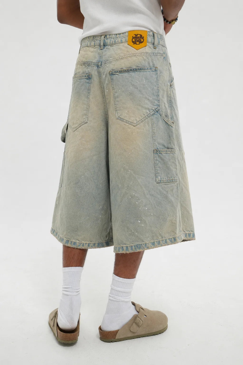 BUTISH Jeans Jorts Carpenter Sabbiato