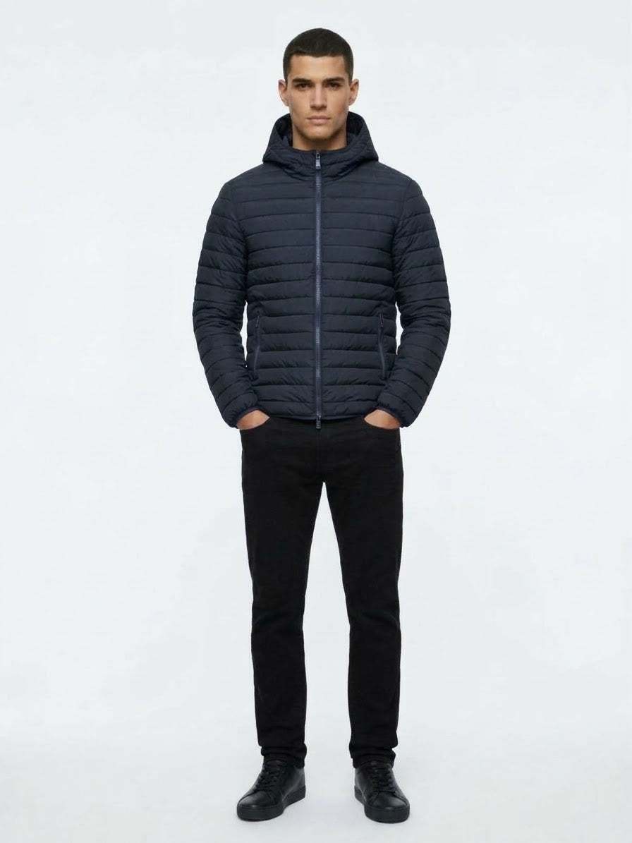 MORE Piumino Blake Con Cappuccio Blu