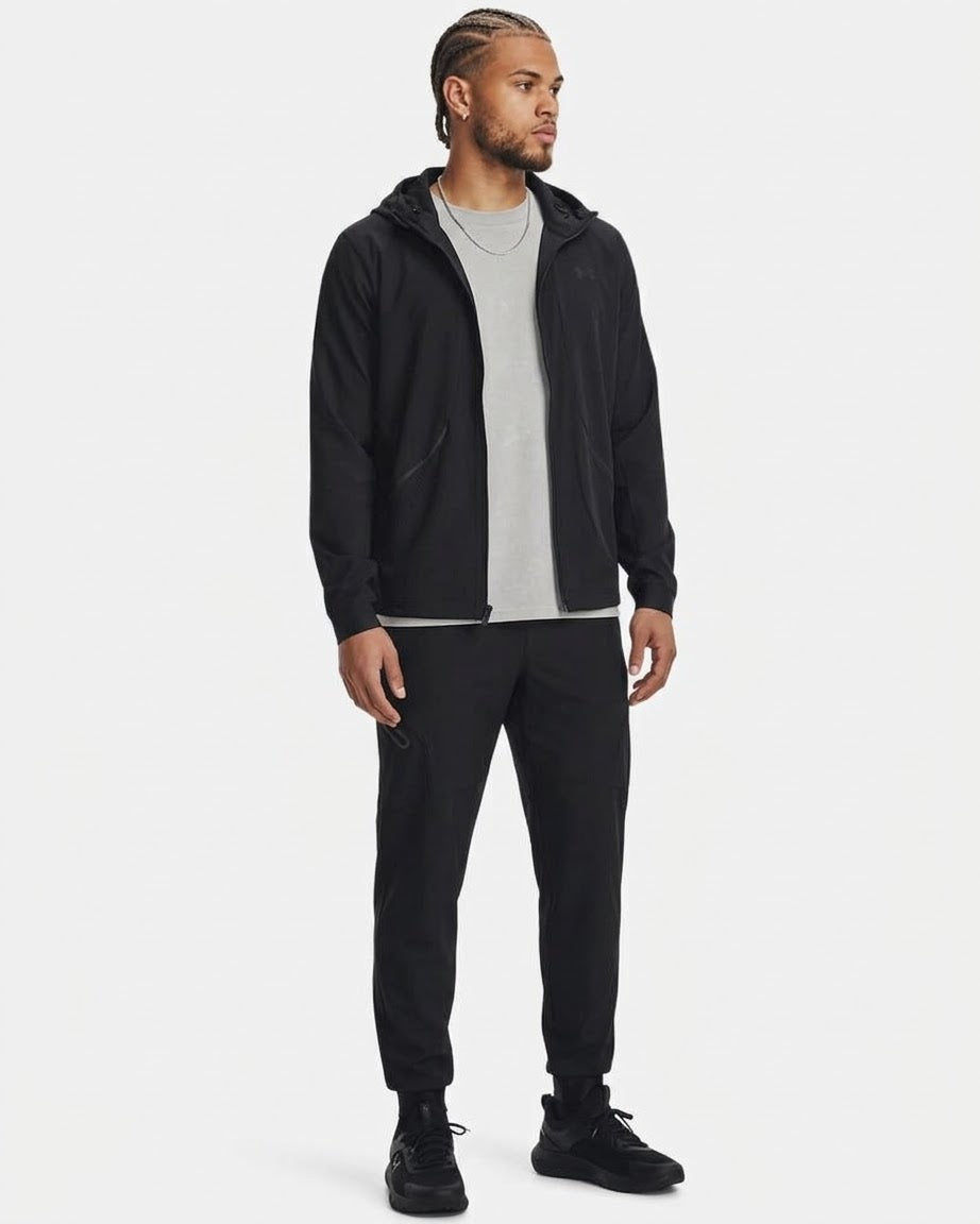 UNDER ARMOUR Tuta Completa Con Cappuccio e Zip Nero
