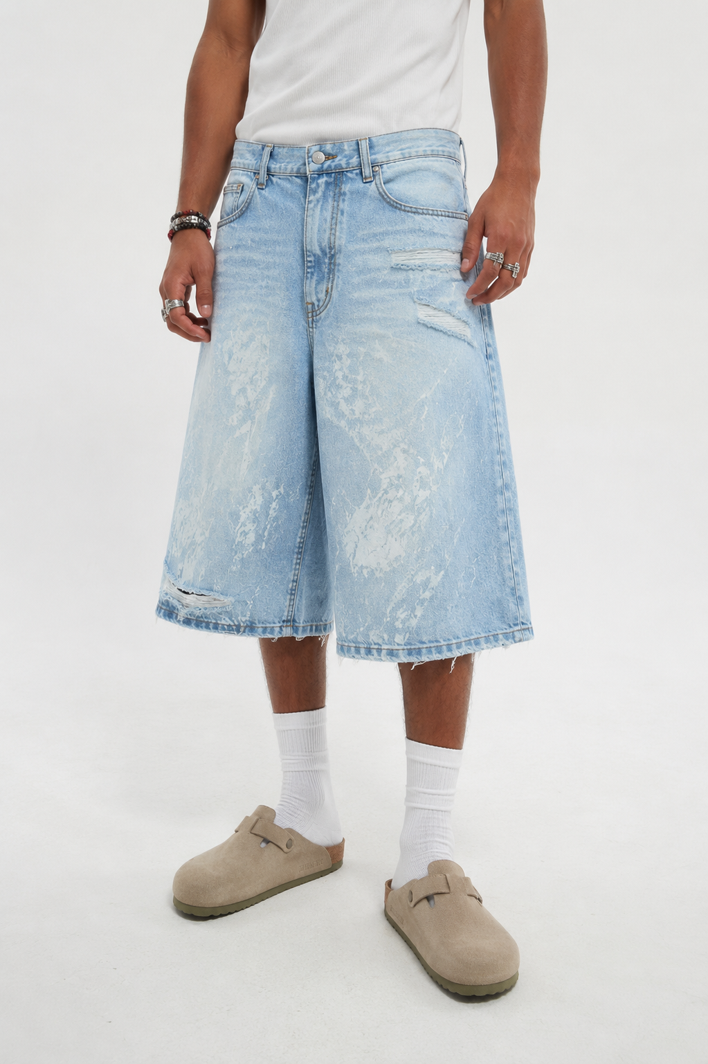 BUTISH Jeans Jorts Chiaro