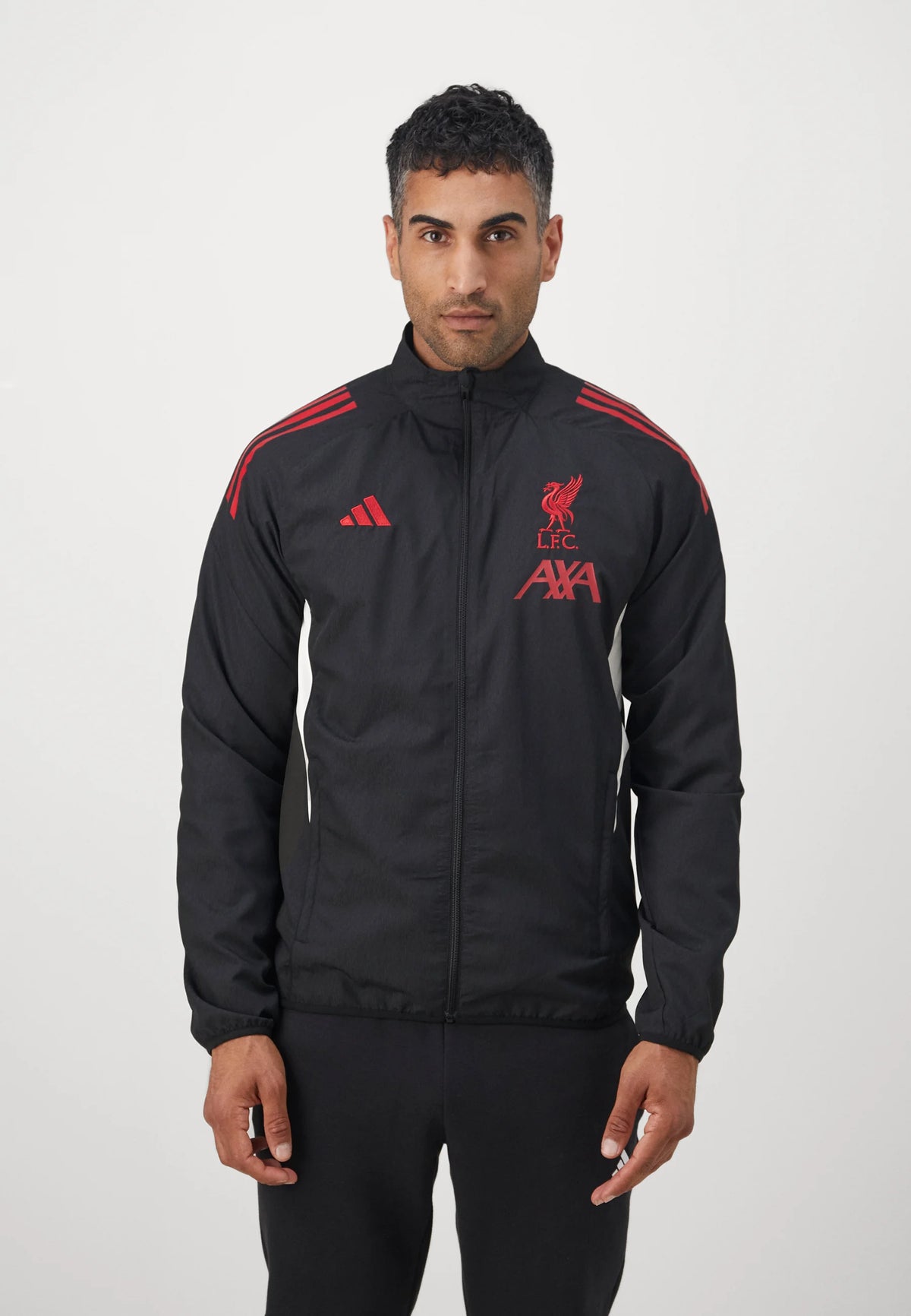 ADIDAS Tuta Liverpool Leggera In Microfibra Nera/Rossa