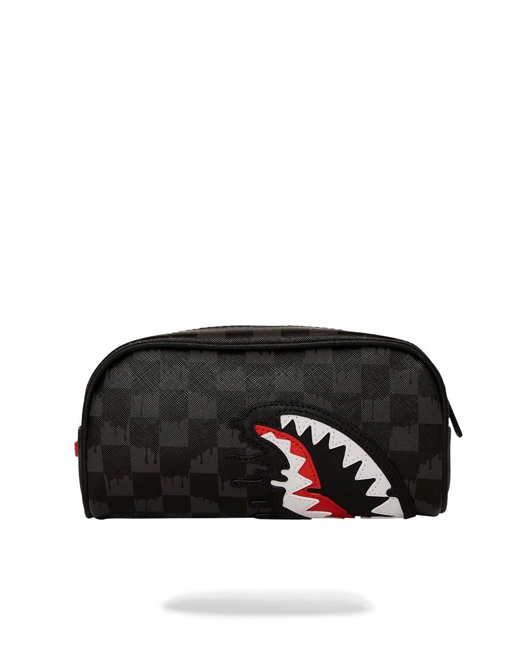 SPRAYGROUND Astuccio In Pelle Dripping Sharks Nero