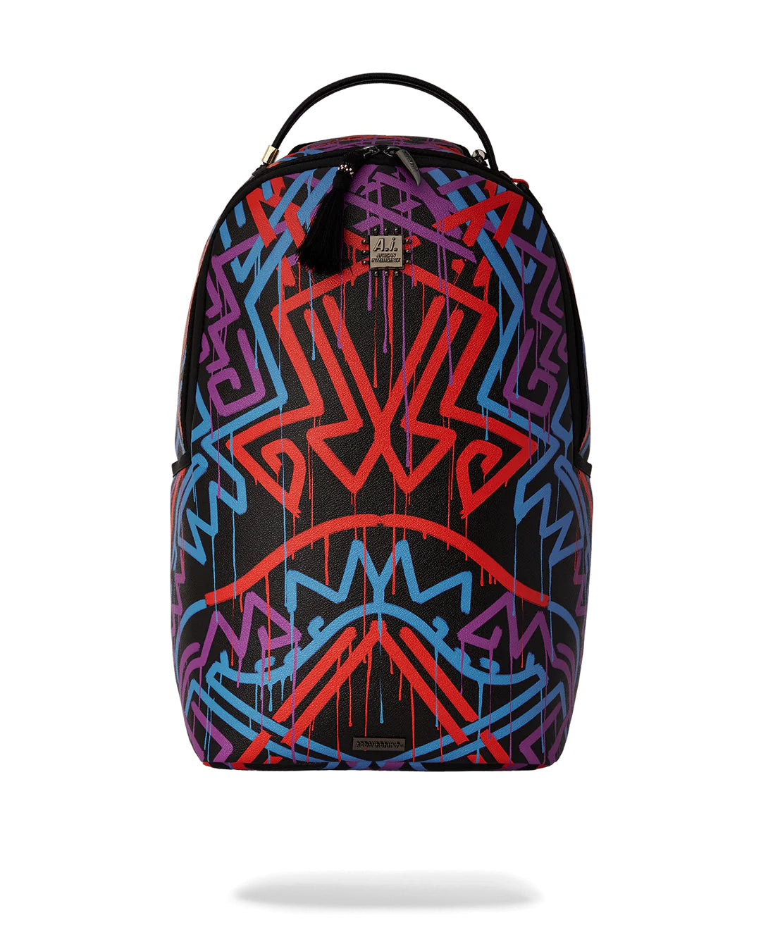 SPRAYGROUND Zaino In Pelle AI TRIBAL PATTERN DLXSV BACKPACK