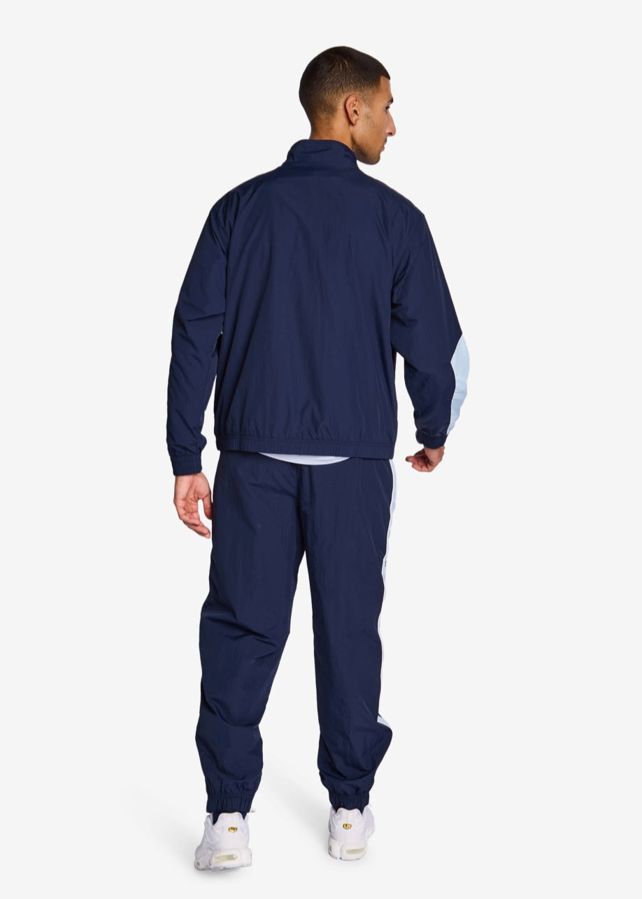 NIKE Tuta TN Leggera In Microfibra Con Zip Blu/Azzurra