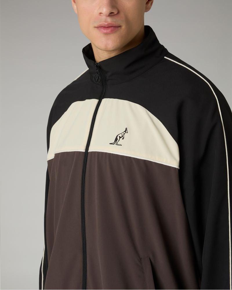 AUSTRALIAN Tuta Icon Slam TrackSuit Leggera In Microfibra Con Zip Caffe