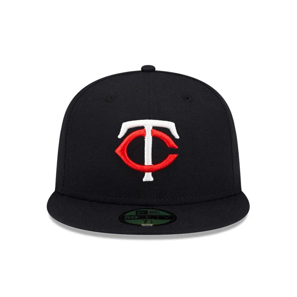 New Era NEW ERA Cappello con visiera 59 FIFTY Fitted Twins MLB Blu Con dettagli Ricamati - Cappello - Tommaseo Clothing