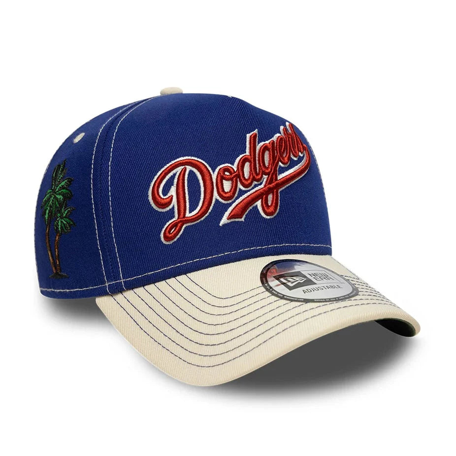 New Era NEW ERA Cappello Con Visiera Curva 9Forty Fitted LA Dodgers Blu Elettrico/Panna Con Dettagli Ricamati Regolabile - Ca