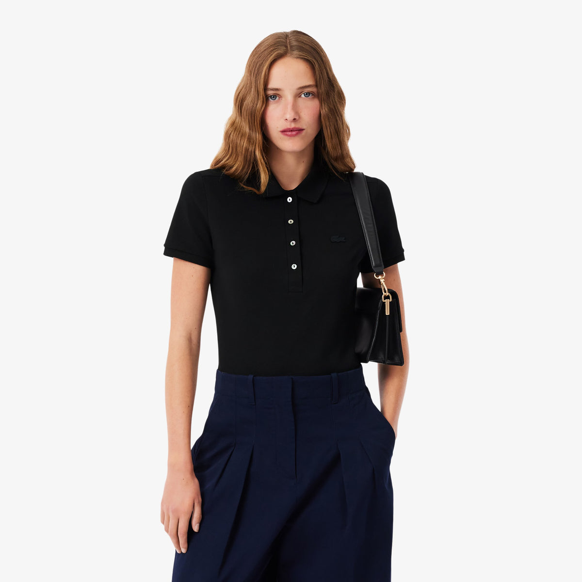 LACOSTE Polo Basic Donna Nera